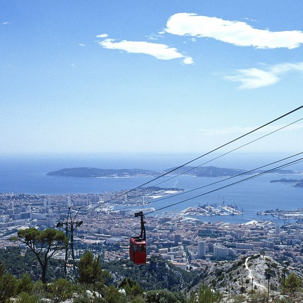 Toulon harbor from Mont Faron