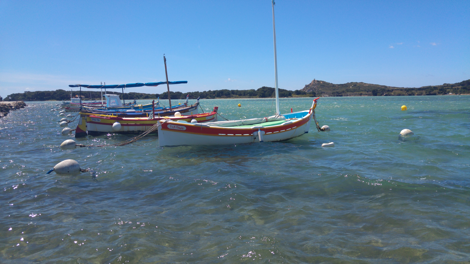 Coast facing the islands of Embiez and Gaou