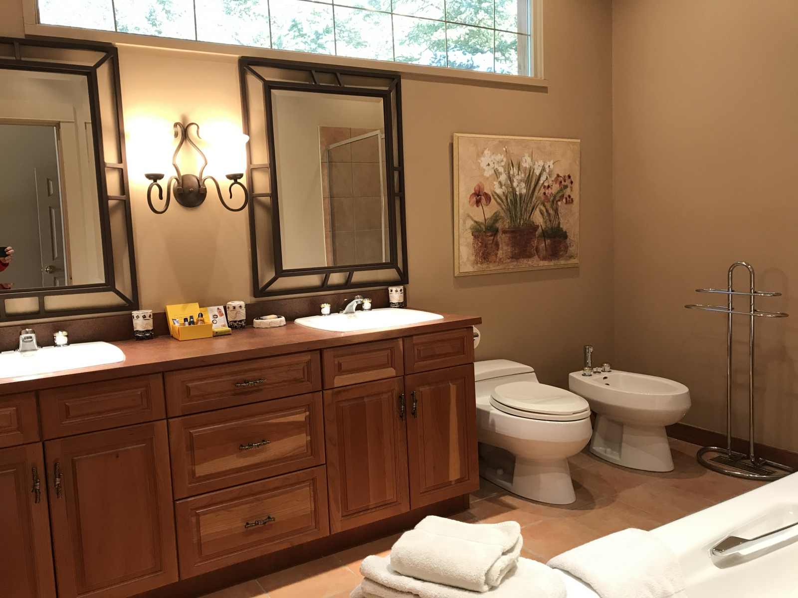 Master bathroom, double vanity, separate shower and bathtub