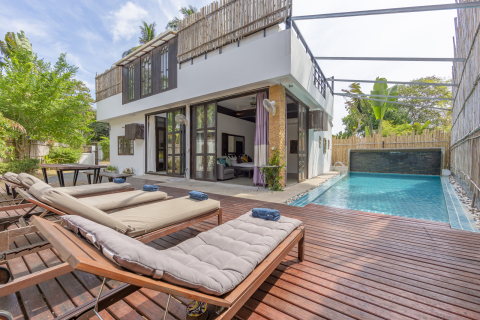 3 Bed Private Pool Villa Sairee, Walk to the Beach