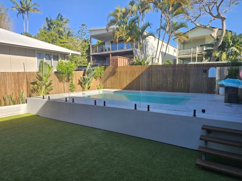 Modern family home walking distance to one of the Sunshine Coasts best family friendly beaches.