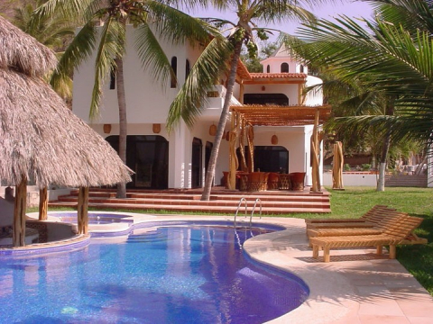 Beach front apartment.