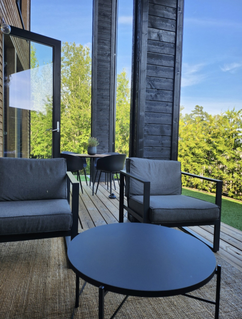 Modern home in the Capital Area, Finland with countryside surroundings