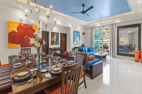 Puerto Vallarta’s Zona Romantica’s most sought after 2 bdrm/3 bath 1800 sf Penthouse with 14’ ceilings