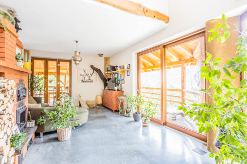 Nuestra hermosa y amplia casa con vista a las montañas, sauna, gimnasio.