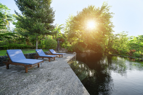 A Modern house in a lush, eco-conscious Bali neighborhood