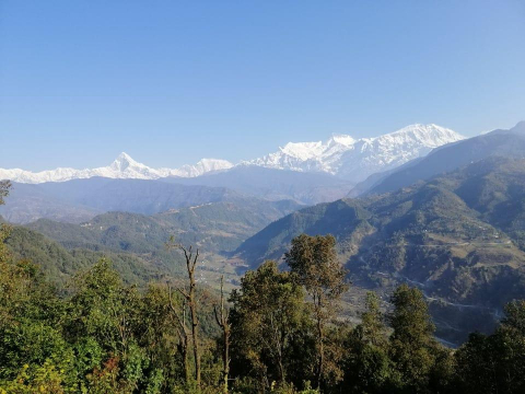 Right in the lap of Himalayas