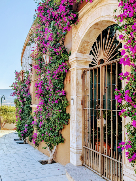 French villa overlooking the city
