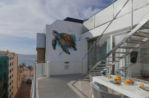 Penthouse next to the Beach
