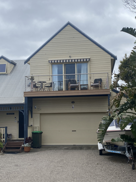 Comfortable Beach House on Esplanade, Mornington Peninsula, opposite foreshore and bay views.