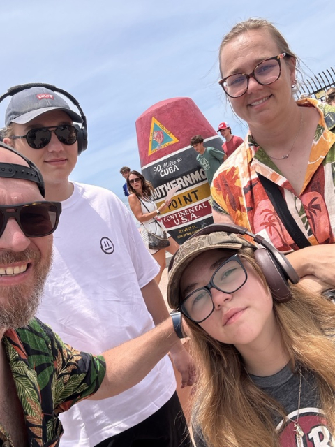 Dieter, Evi, Giel en Lili-Marie
